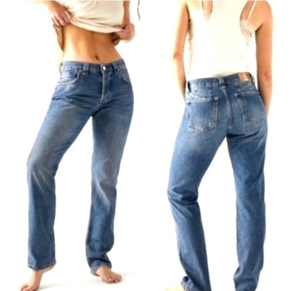 NWOT FREE PEOPLE Curvy Siren Straight Leg Jean $78 - Picture 1 of 15